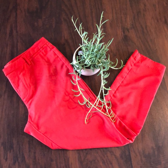 Joe Fresh Slacks in Tomato Red - Picture 1 of 5